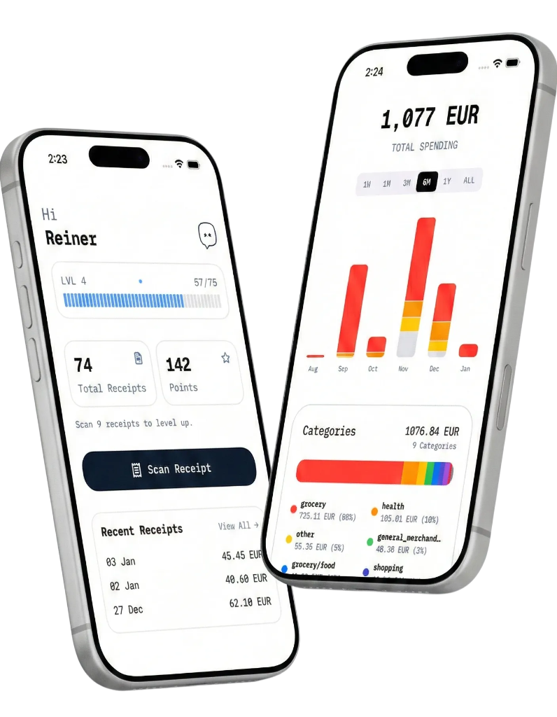 Billig App Screenshots